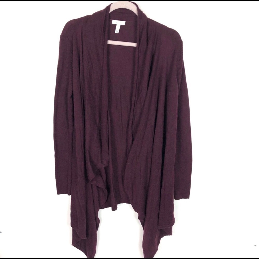 Leith purple open sweater‎